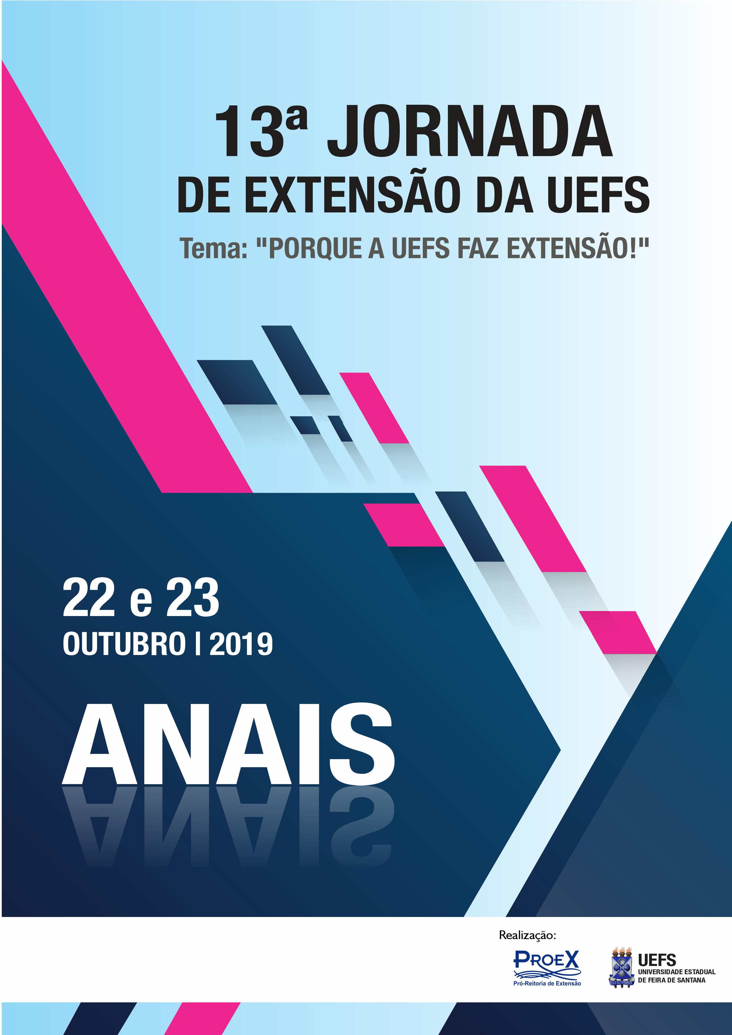 					Visualizar v. 1 n. 1 (2019): Anais da Jornada de Extensão da UEFS
				